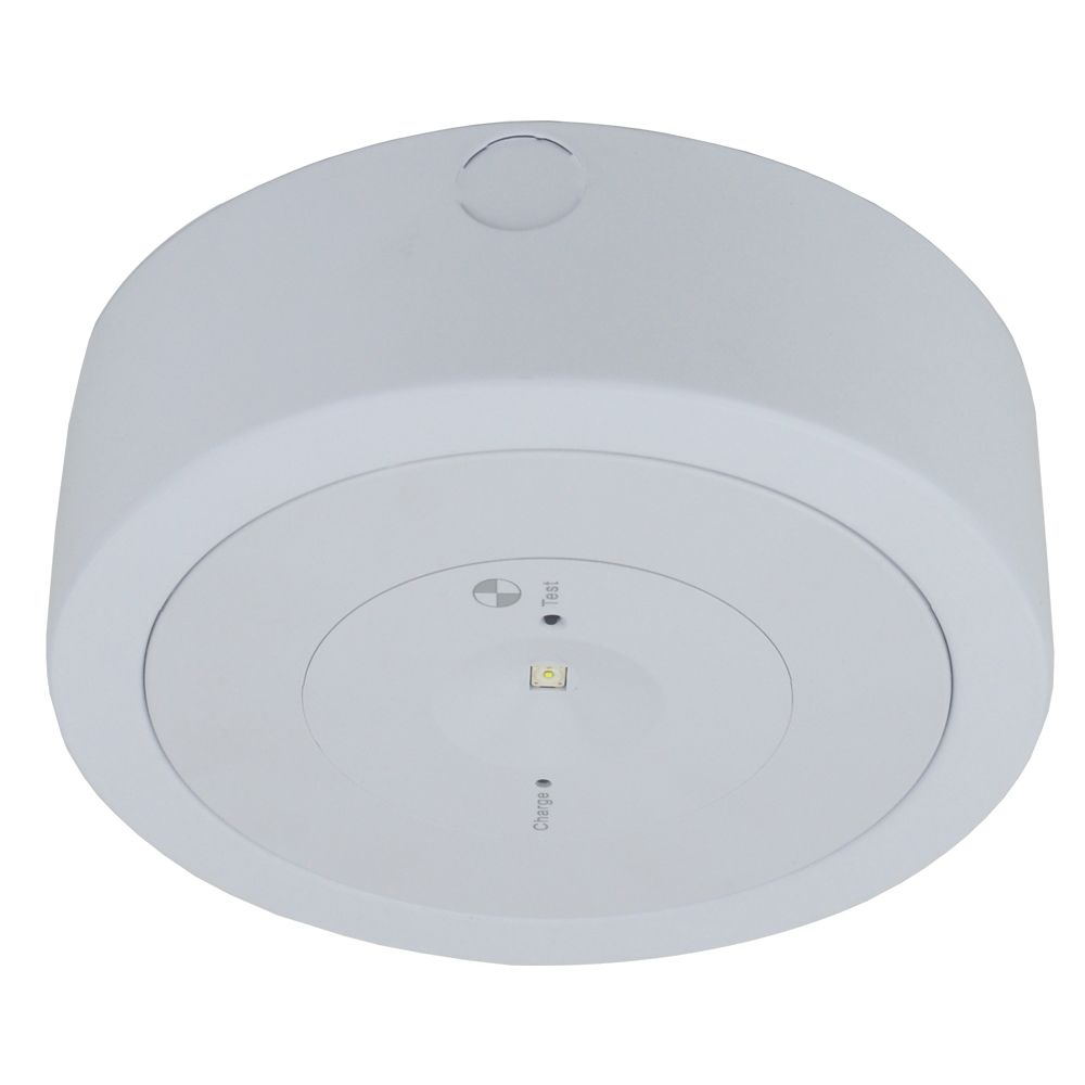 Slimfire Surface Mounted LED Emergency 3w Light 6000k 160mm x 49mm White - TLSE23WS