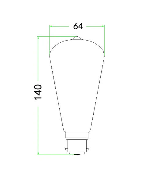 GLOBE LED Firework Effect BC ST57 PEAR 4W 330D (50 Lumens) WTY 3YR SPECTRA01