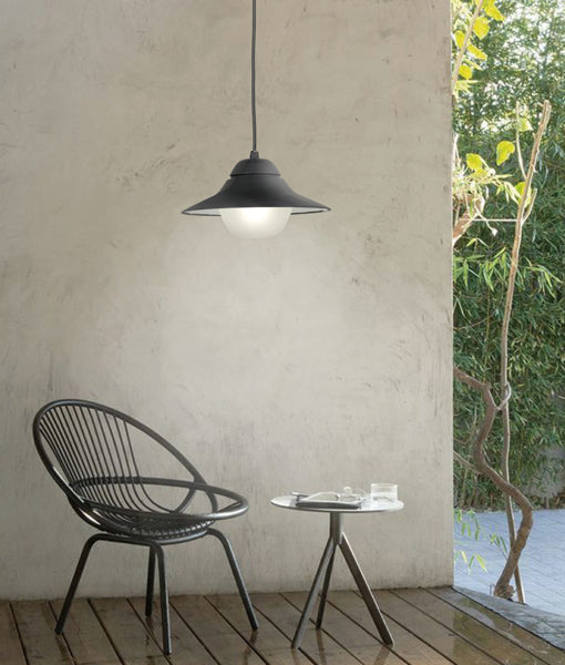 SPY SERIES EXTERIOR PENDANT LIGHT EXT ES 60W BL/FR Diffuser IP44 SPY-C2 Cla Lighting