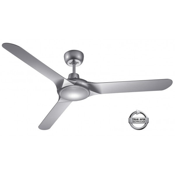 SPYDA - 62"/1570mm Fully Moulded PC Composite 3 Blade Ceiling Fan in Titanium - Indoor/Outdoor/Coastal (not light adaptable) - SPY1573NTI