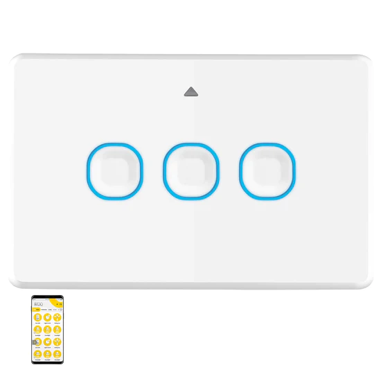 Ikuü Smart Zigbee Triple Switch- SSW03GMBK