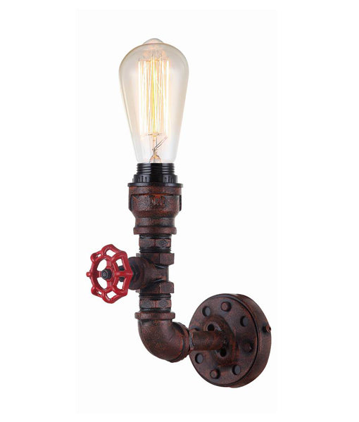 Steam Series ES 25W AGED IRON PIPE WALL LAMP STEAM2 Cla Lighting