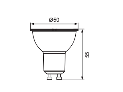 SupValue GU10 240V Golbe - 142022A