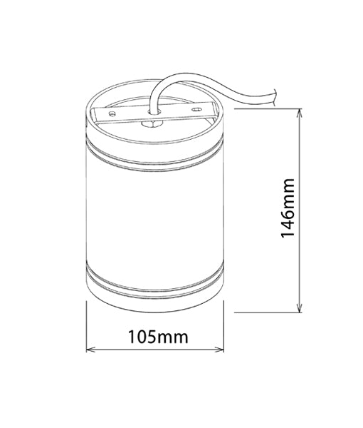 DOWNLIGHT DIMM LED S/M WHITE GLOSS RND SURFACE14 CLA LIGHTING