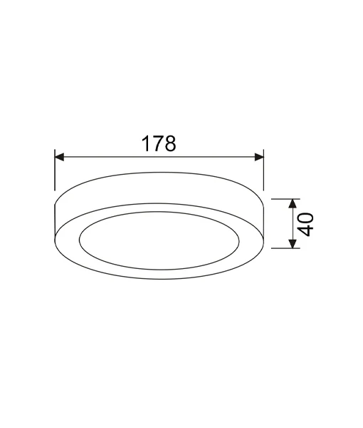 SURFACETRI: LED Dimmable Tri-CCT Surface Mounted Oyster Lights (Round) SURFACETRI2R