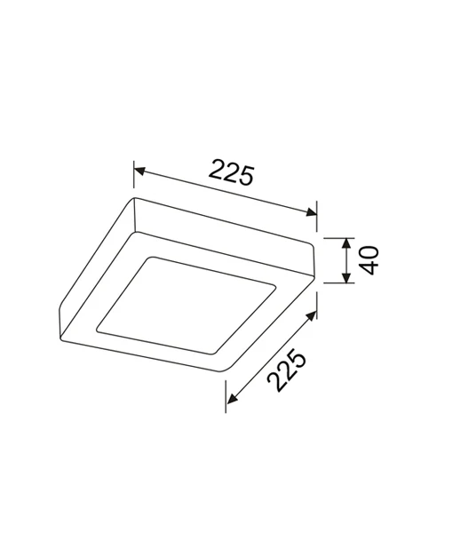 LED Dimmable Tri-CCT Surface Mounted Oyster Lights SURFACETRI3S