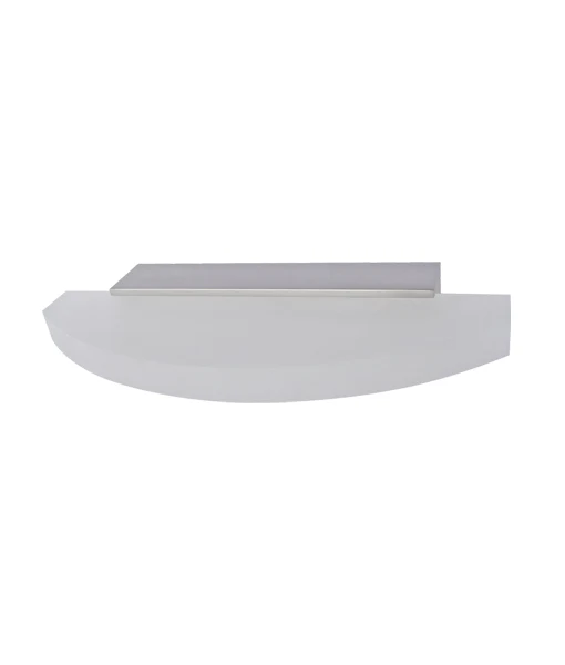 LED Interior Satin Nickel Curved Frosted Diffuser Wall Light SYDNEYG2