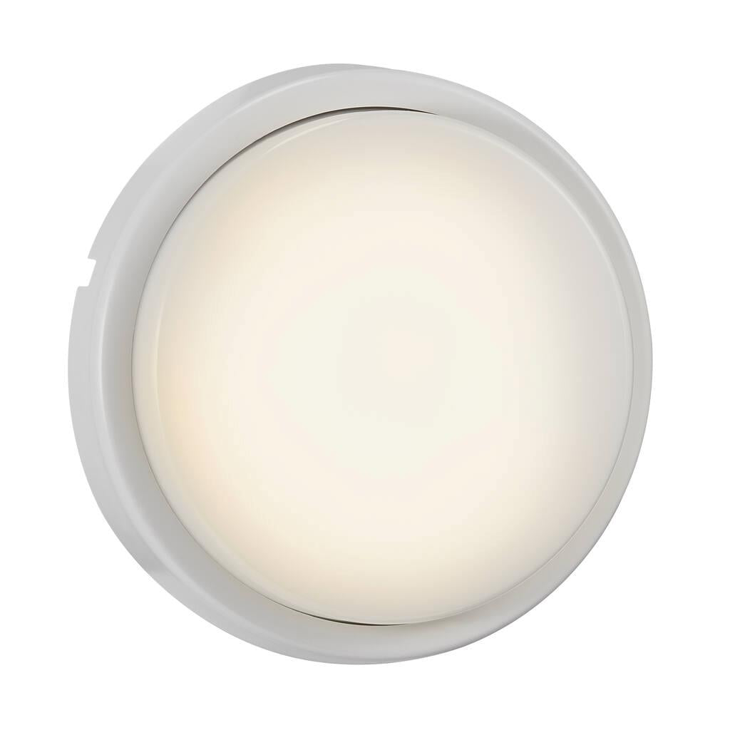 Cuba Bright Round Wall Plastic, Aluminium White, Opal - 2019171001