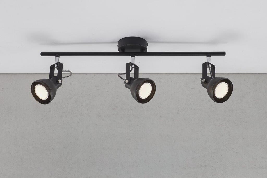 Aslak 3 light Spot bar Metal Black - 45740103