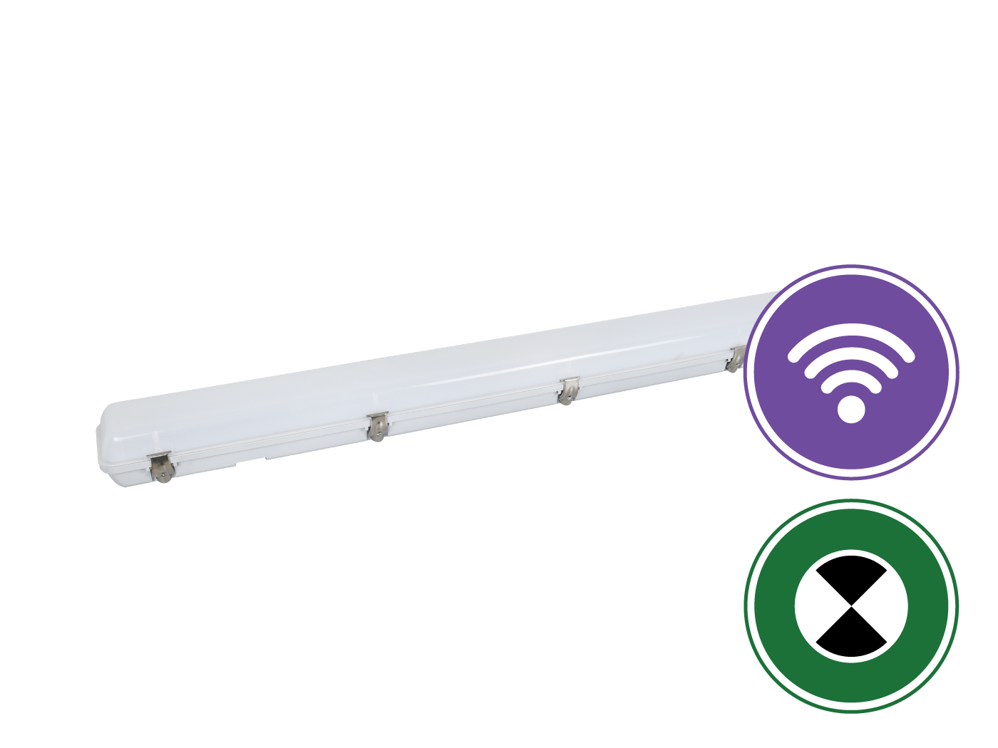 Tempest V Five-Colour EMG Batt 3000K/4000K/5000K/5700K/6500K Dimmable MW Sensor IP65 W - 211022DEMS