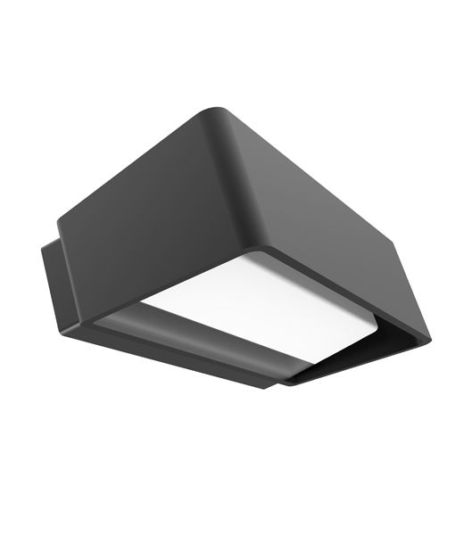WALL LED S/M Dark Grey Rect Up/Dn TOPA0001 CLA Lighting