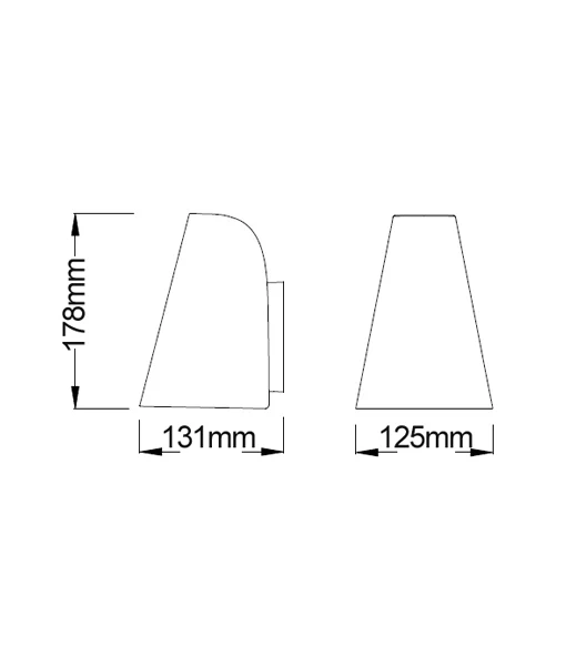 Exterior Cone Shape Surface Mounted Wall Lights TORQUE2