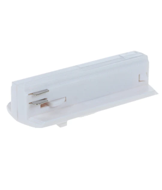 3 Wire 1 Circuit Universal Track Pendant Light Adaptors Rectangular White TRK1WHADAP1