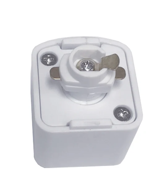 3 Wire 1 Circuit Universal Track Pendant Light Adaptors White Square TRK1WHADAP2
