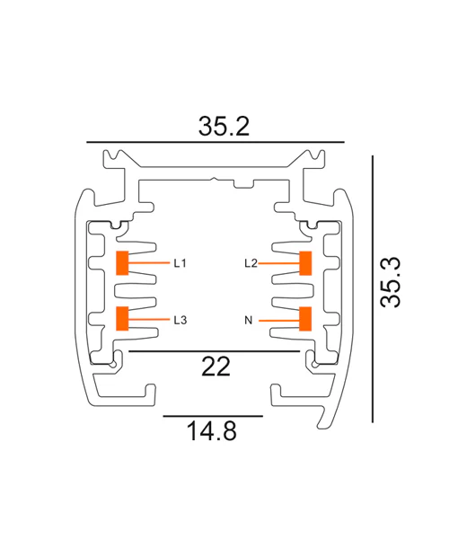 4 Wire 3 2m Circuit Universal Tracks TRK3BL2M