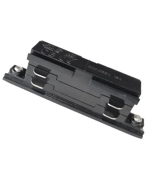 4 wire 3 circuit connector mini straight Black TRK3BLCON1