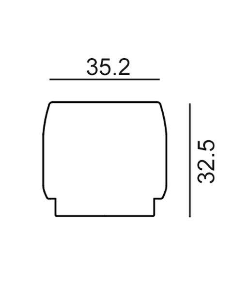 Track Connector End Cap White TRK3WHEND
