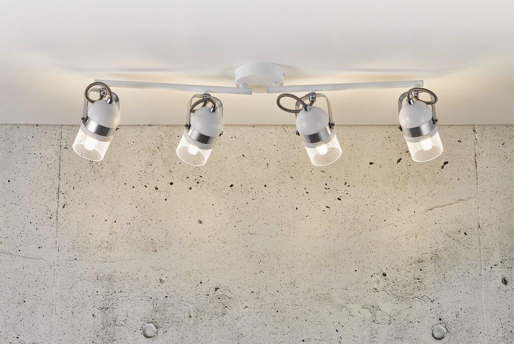 Agnes 4 light bar Spot Metal, Plastic White - 49920101