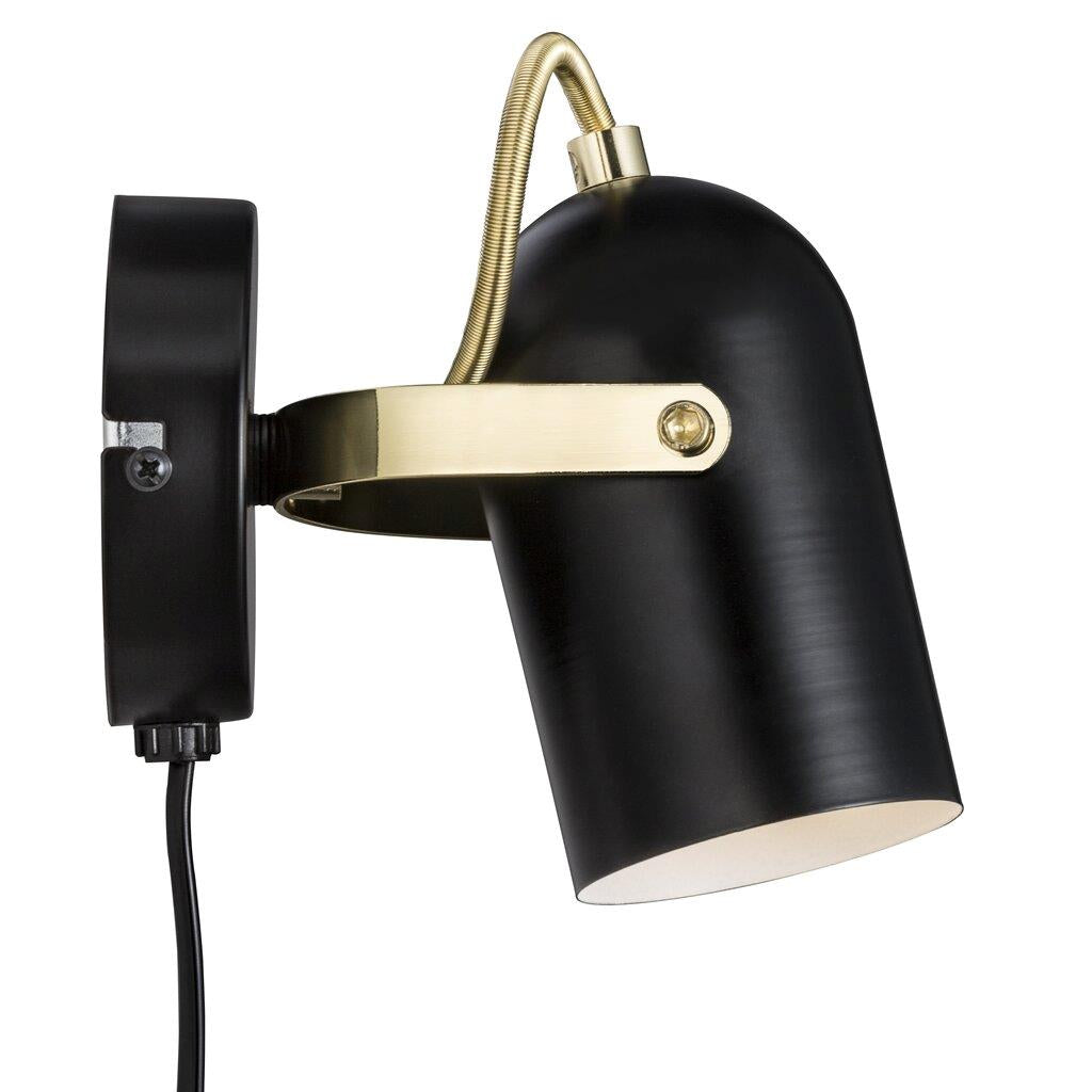 Lotus Wall Metal, Plastic Black/Brass - 50101003