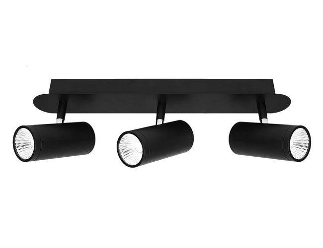 Cougar Lighting URBAN 3LT 15W LED RAIL BLACK - URB3RBLK
