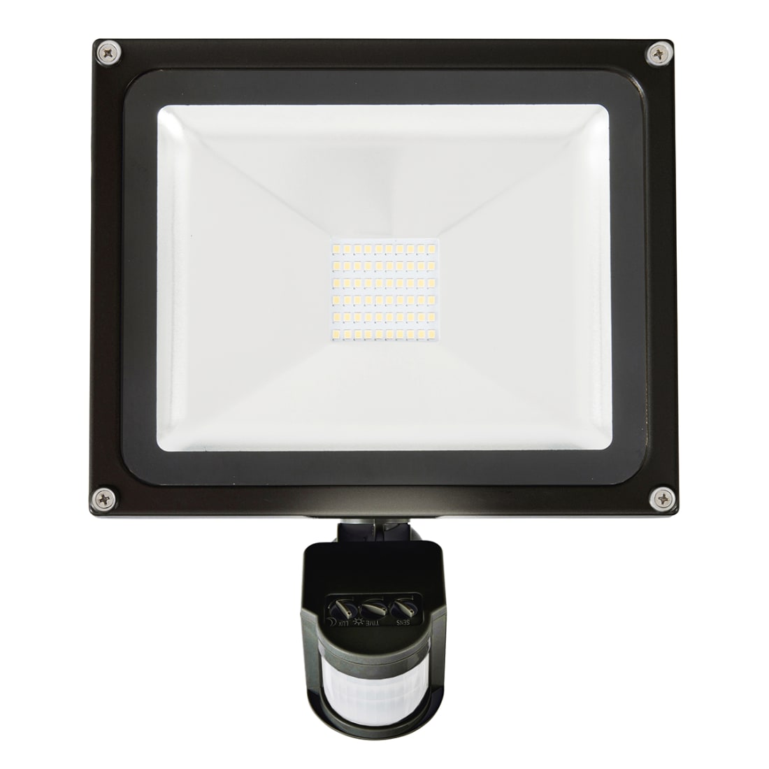 AVENGER-II 20W LED FLOOD LIGHT WITH SENSOR - BLACK - 19667/06