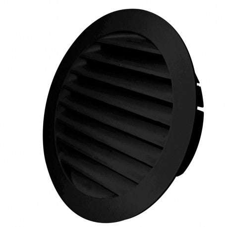 Manrose 150 Round Fixed External Louvered Grilles V150RDGBL