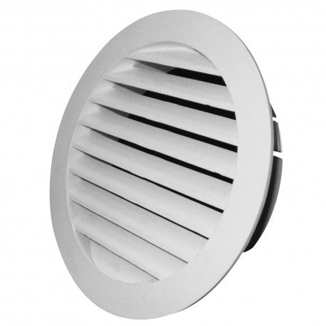 Manrose 150 Black Round Fixed External Louvered Grilles V150RDG