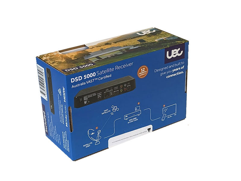 Altech UEC DSD5000 VAST Satellite Receiver 12v DC / 240v AC