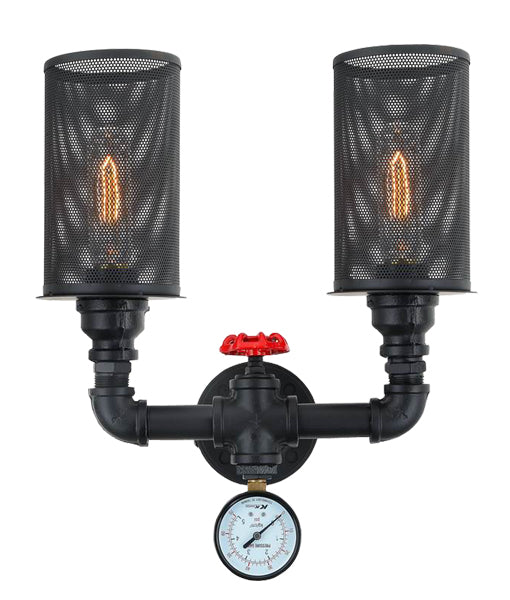 VENETO SERIES WALL LAMP 2*ES 60W BLK IRON VENETO-W2 CLA LIGHTING