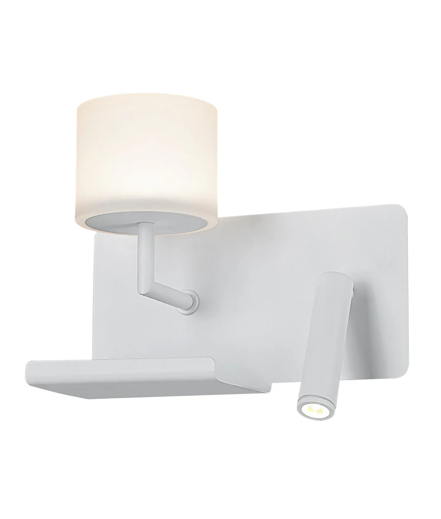 WALL INTERNAL S/M CILED MATT WH 2 switch FR Glass VIGOL CLA Lighting
