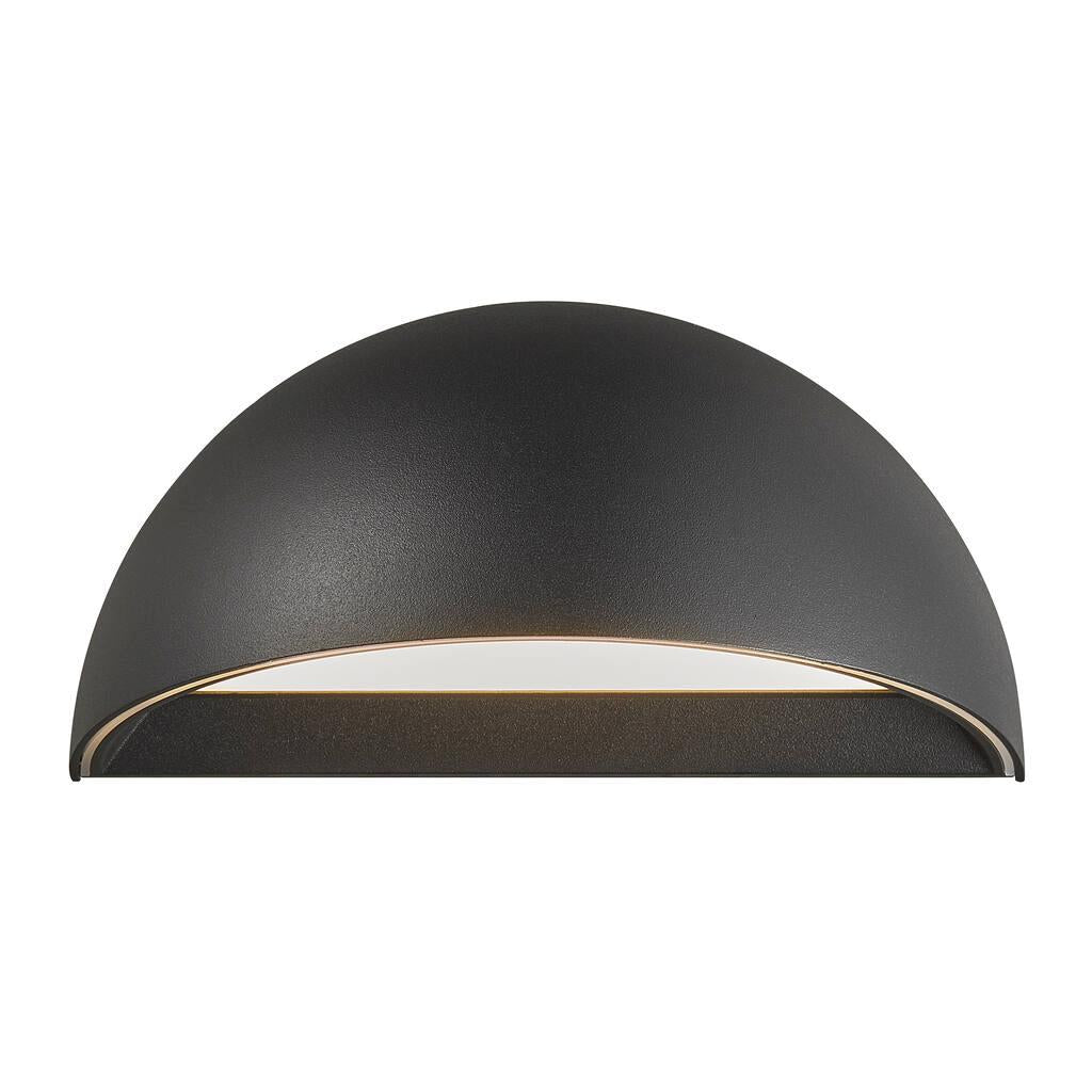 Arcus Wall Aluminium, Plastic Black, Opal - 2019001003