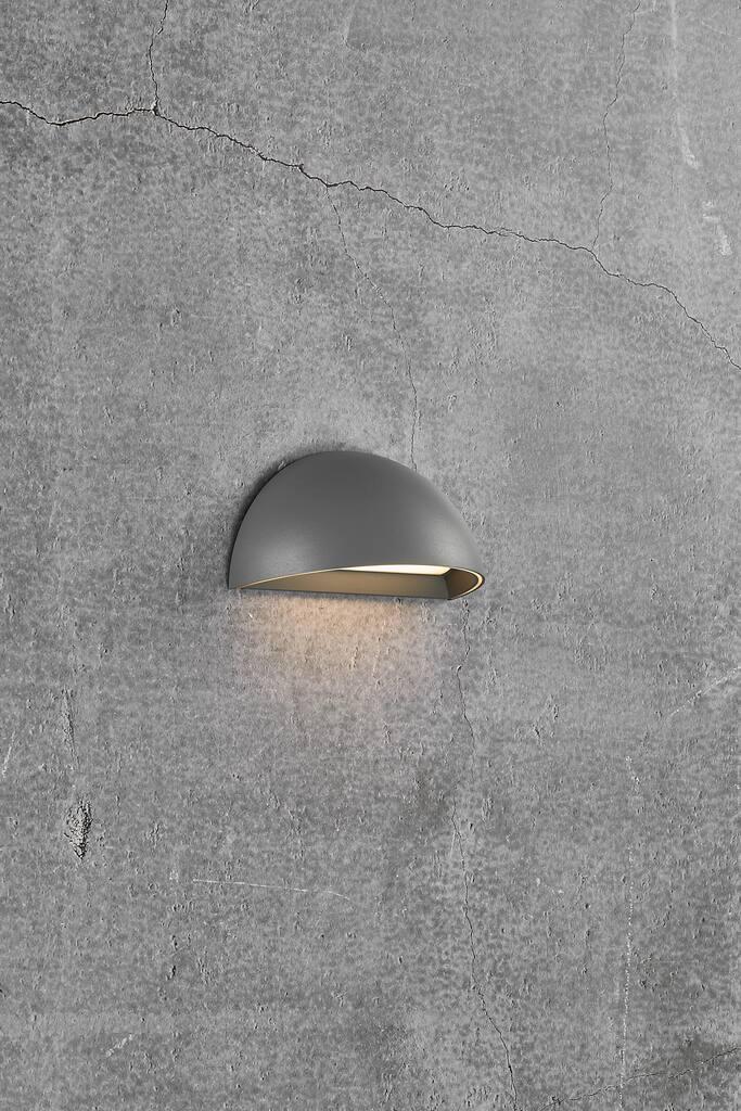 Arcus Wall Aluminium, Plastic Grey, Opal - 2019001010