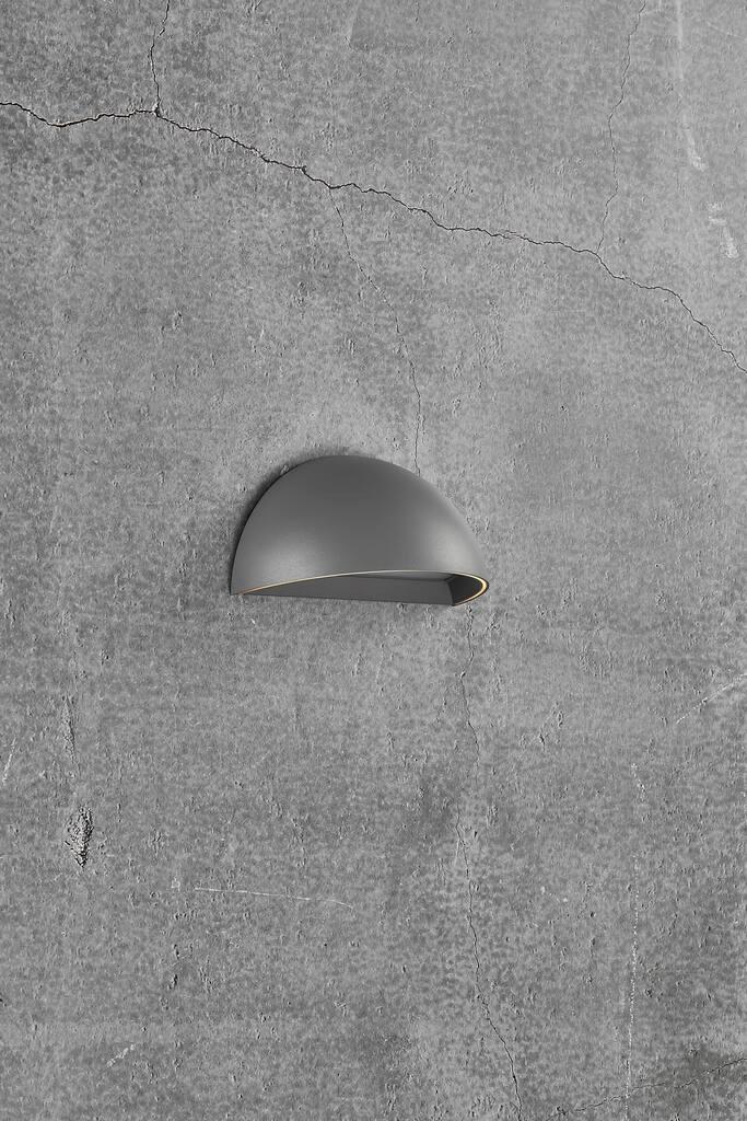 Arcus Wall Aluminium, Plastic Grey, Opal - 2019001010
