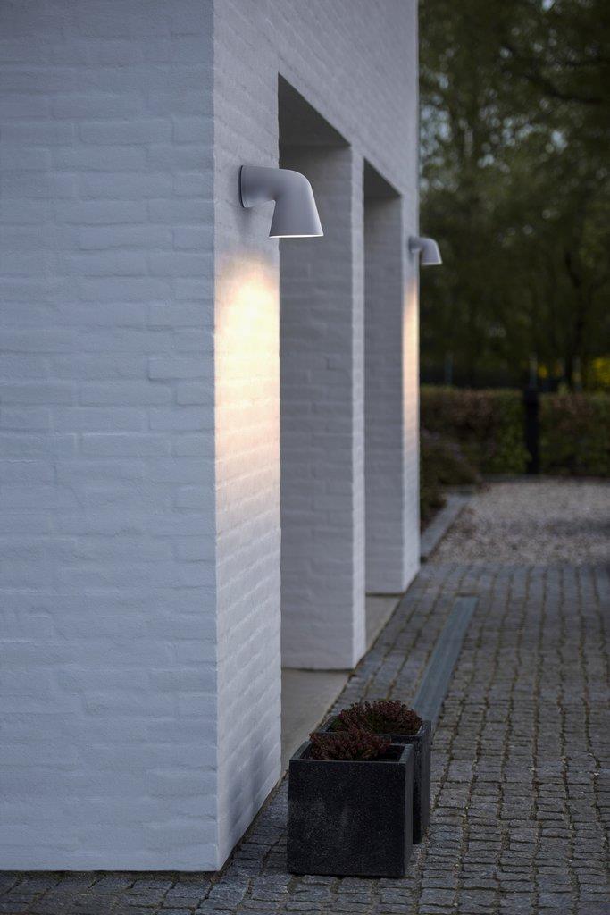 Front Single Wall Aluminium, Glass White - 46801001