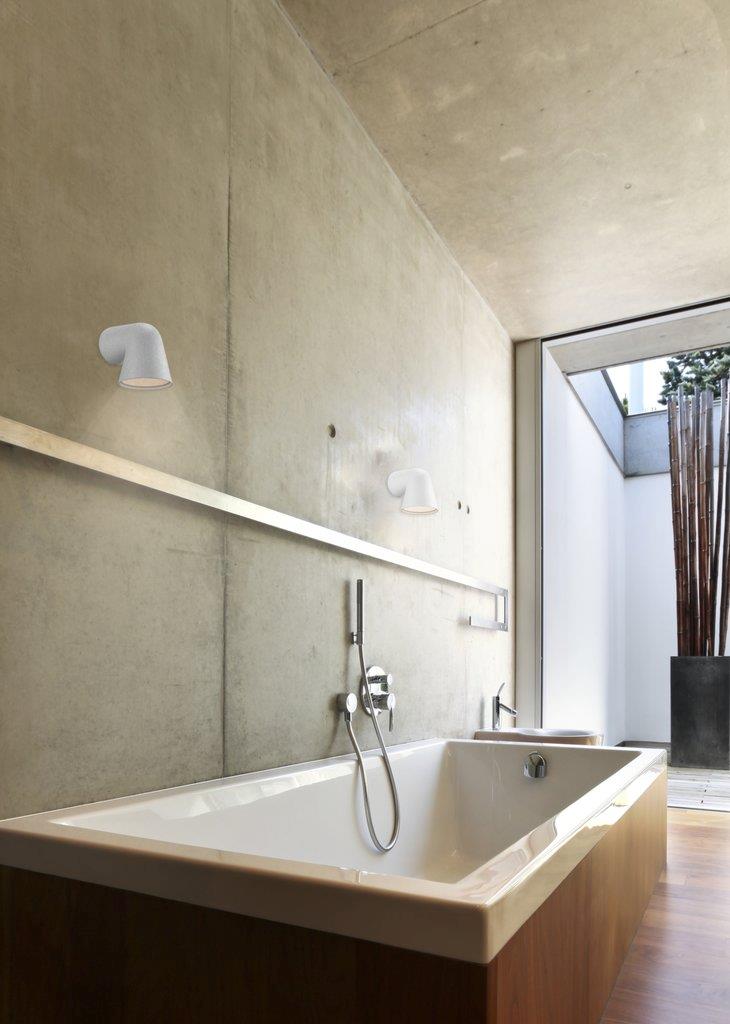 Front Single Wall Aluminium, Glass White - 46801001
