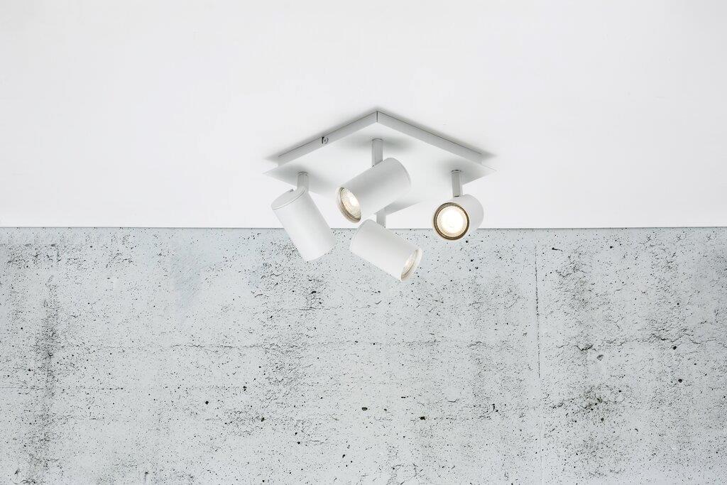 Frida 4 light sq rec Spot Metal, Plastic White - 49820101