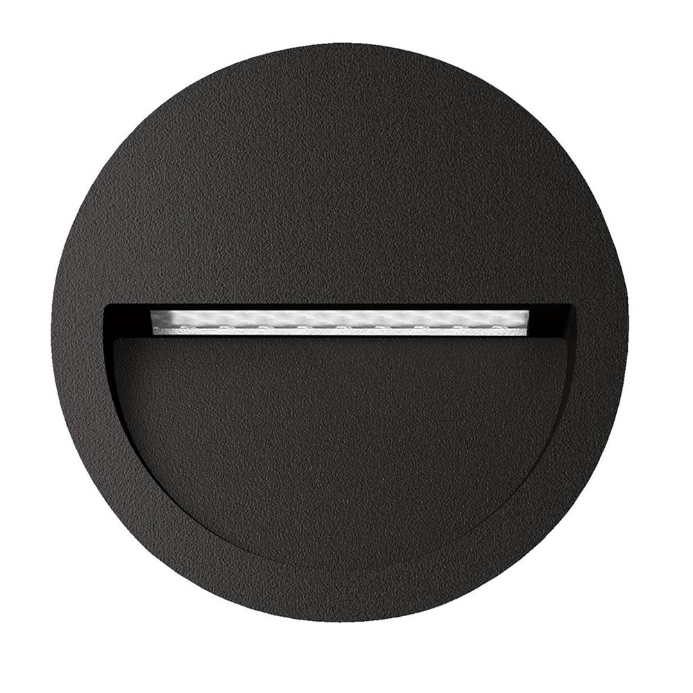 Zac-4 4W LED 240V Round Recessed Light Black / Warm White - 19727