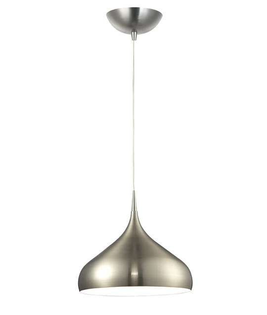 ZARA Satin Nickel Modern Dome Shape Pendant Lights ZARA8A