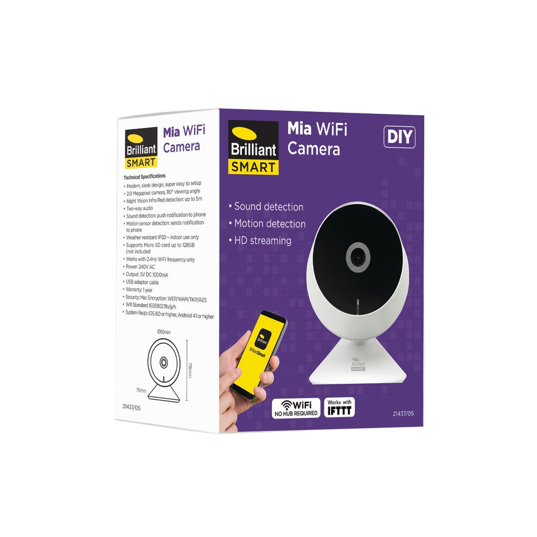 SMART MIA WI-FI CAMERA - WHITE - 21437/05