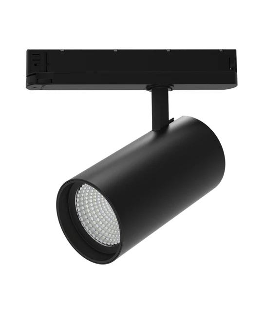 ZONE 4 Wire 3 Circuit LED Tri-CCT Dimmable Track Head Fittings Black ZONE1BK