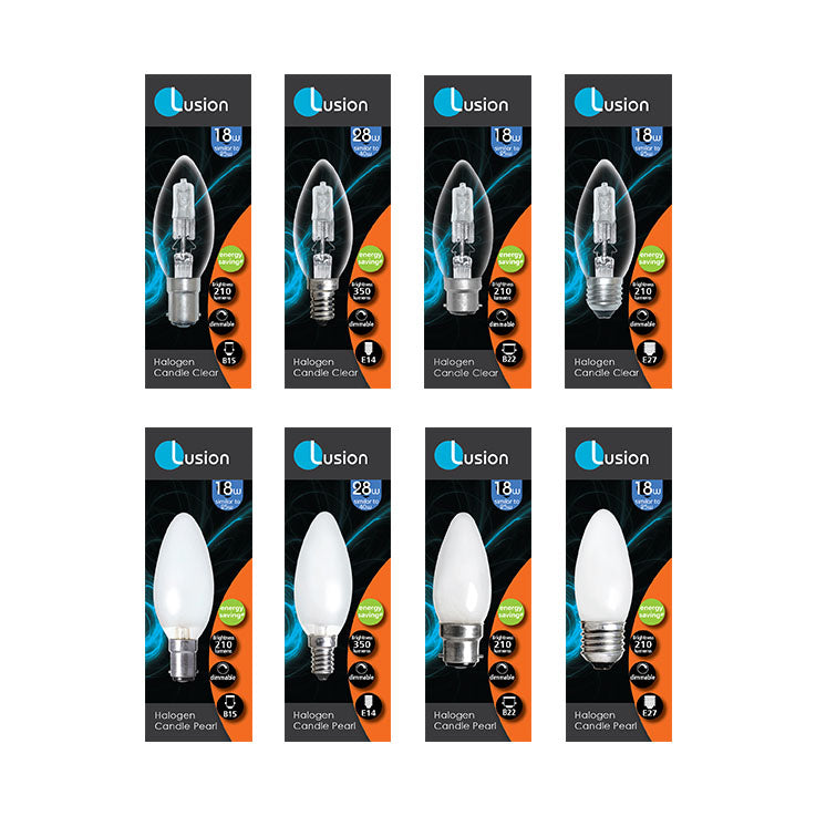 CANDLE 18W ES CLEAR HALOGEN LUS30104