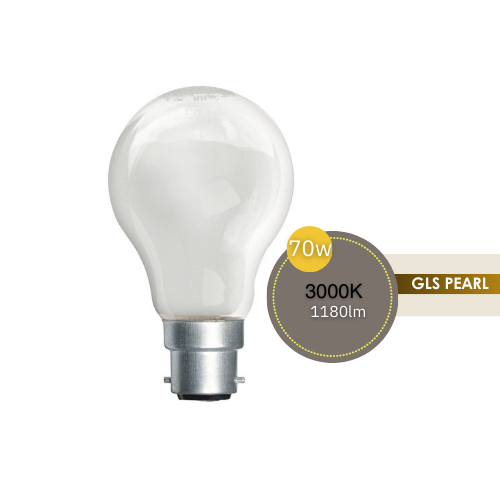 GLS 70W BC PEARL HALOGEN LUS30027