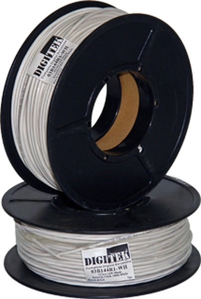 Digitek 4 Core 14/0.20mm Security Cable 100M Reel - White