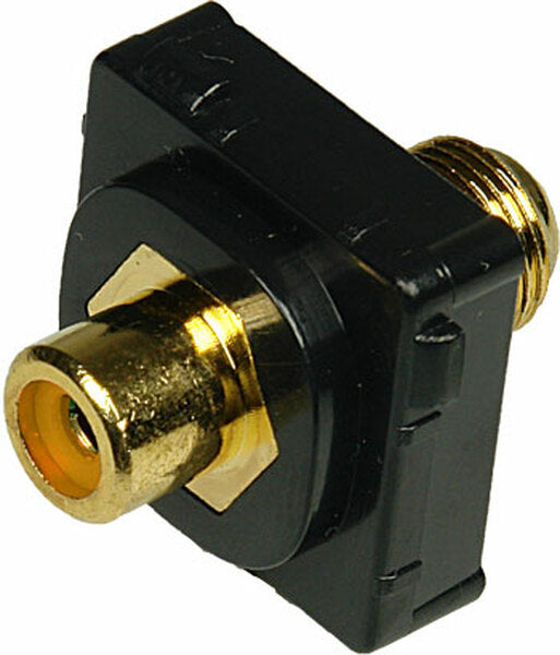 Digitek White RCA Female to F Female Insert - Red