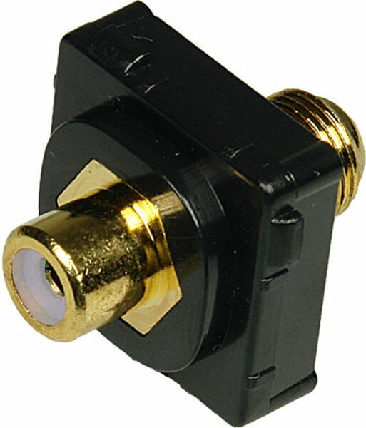 Digitek Black RCA Female to F Female Insert - White
