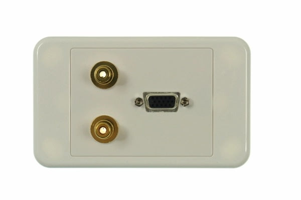 Digitek Wallplate with VGA and 2 x RCA Connetions