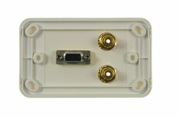 Digitek Wallplate with VGA and 2 x RCA Connetions
