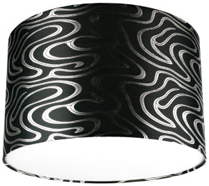 BLK SILVER SWIRL 16"