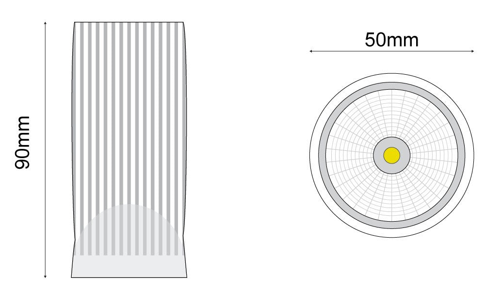 Flexi 10w Retro-fit 5000k 60 Degree COB Facetted Reflector Martec