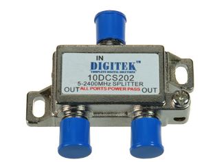 2 Way ALL Power Pass TV Splitter 5 - 2400mhz - F Type - 10DCS202